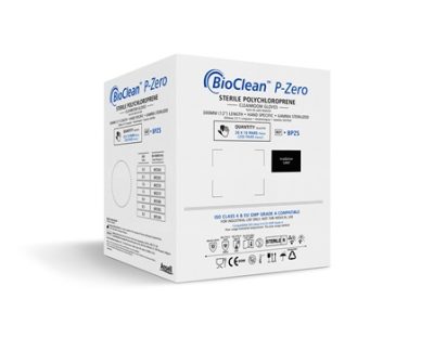 Luva para sala limpa de Policloropreno BioClean P-Zero BOX