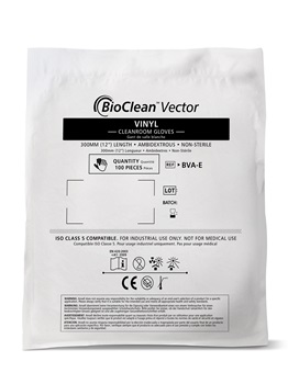 Luva para sala limpa de Vinil BioClean Vector Bag