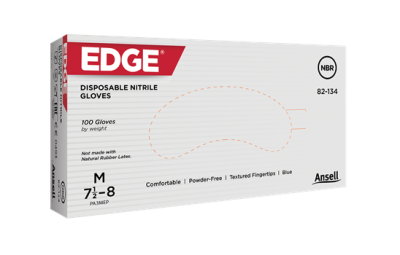 Luva nitrílica de uso único EDGE 82-134 box
