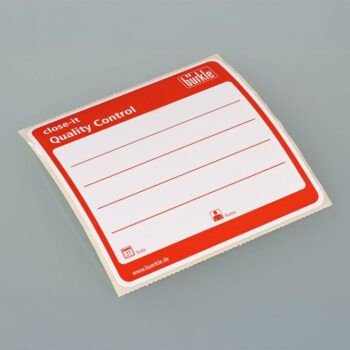 Etiqueta Ultra Adesiva vermelha