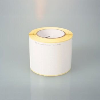 Etiqueta branca para uso em alimentos