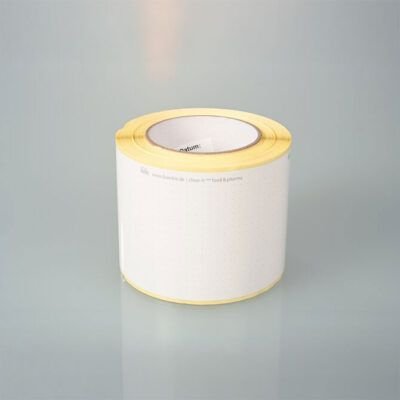 Etiqueta branca para uso em alimentos