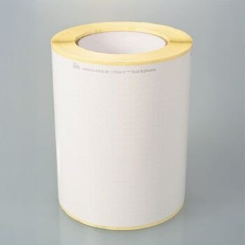 Etiqueta adesiva branca 150mm