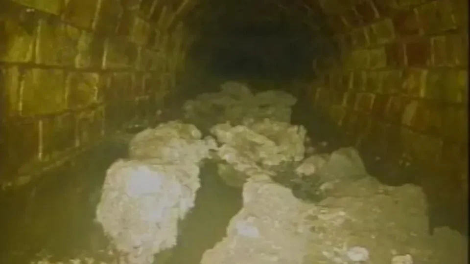 Fatberg nos sistema de água e esgoto de Londres fonte Thames Water