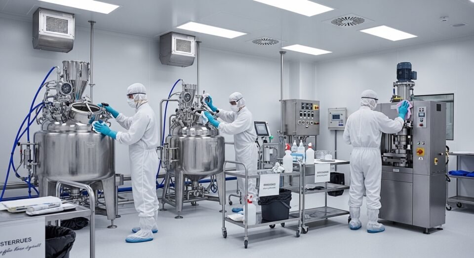 Processo de limpeza industrial - remoção, validação e controle