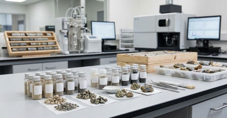 materiais de referência para mineração com a CMS Cientifica