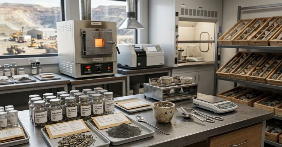 Fire assay em ouro controle com Materiais de Referência - CMS